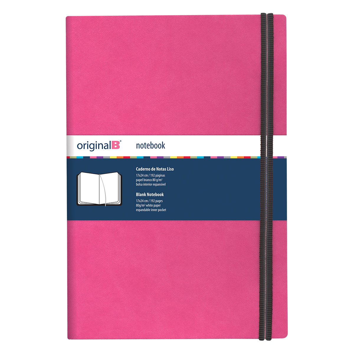 ORIGINALB-Bloco liso (17,2*24cm)192pg-Papel branco de 80g-el ORIGINALB-Bloco liso (17,2*24cm)192pg-Papel branco de 80g-el