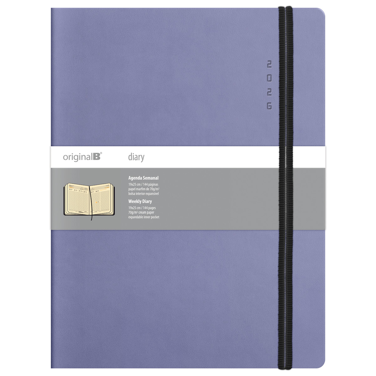 ORIGINALB-Agenda Semanal A4 (19x25cm-P25) papel marfim ORIGINALB-Agenda Semanal A4 (19x25cm-P25) papel marfim