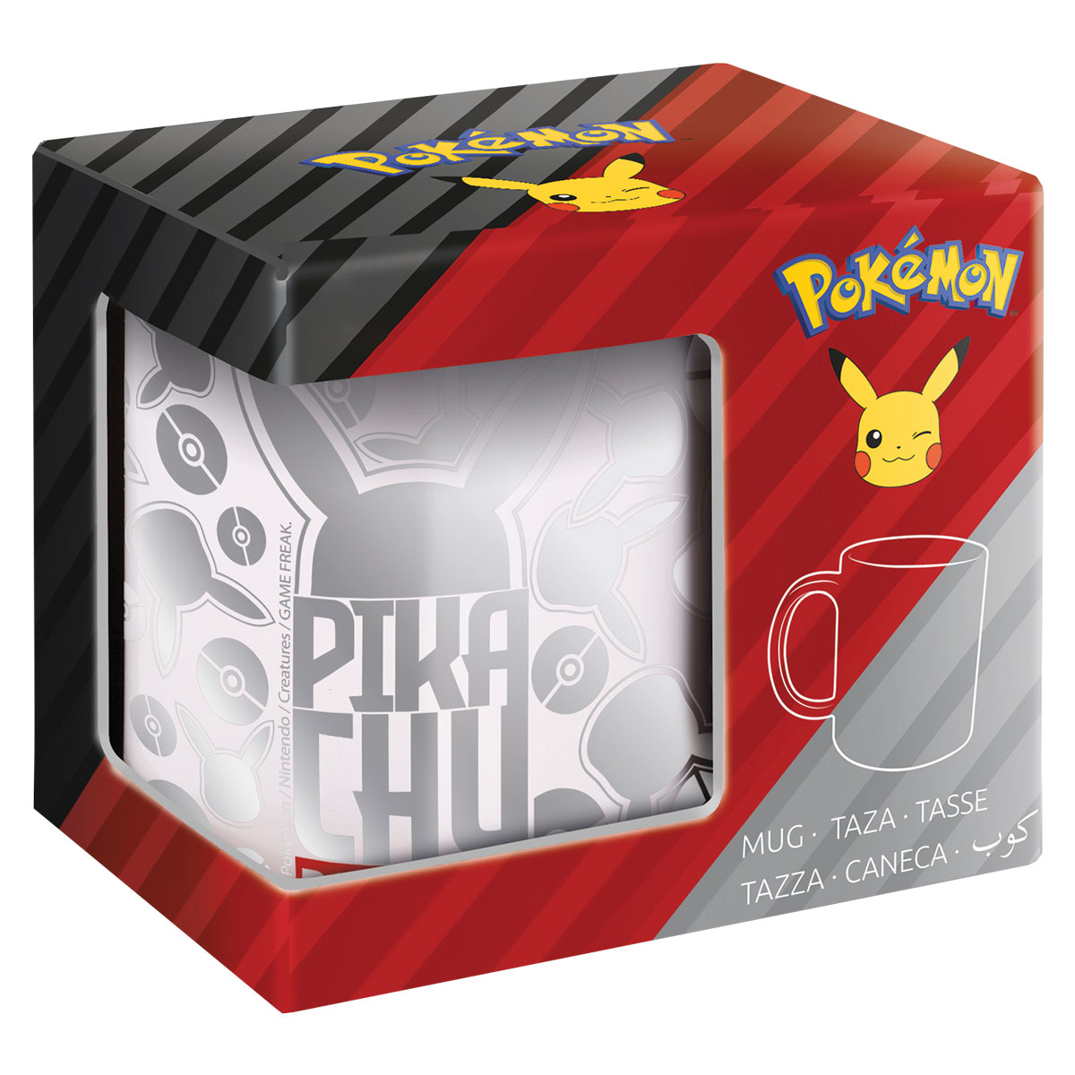 POKEMON-METAL-Caneca Cerâmica 11oz/325ml Caixa Presente