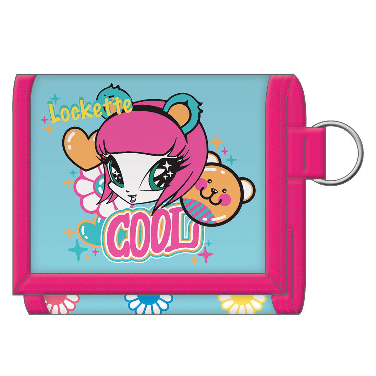 POPPIXIE-Carteira c/ fecho em velcro 13x10x1cm