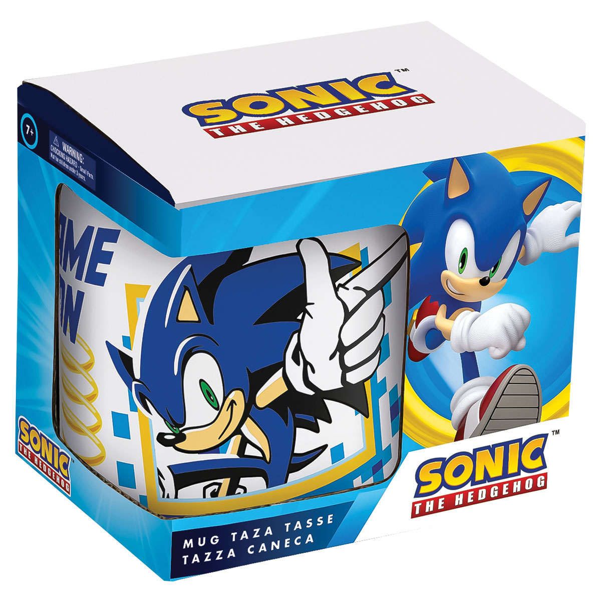 SONIC-GAME ON-Caneca Cerâmica 11oz/325ml Caixa Presente