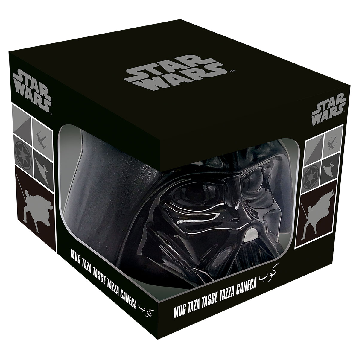 STAR WARS-Caneca Cerâmica 410ml-3D-Caixa Presente