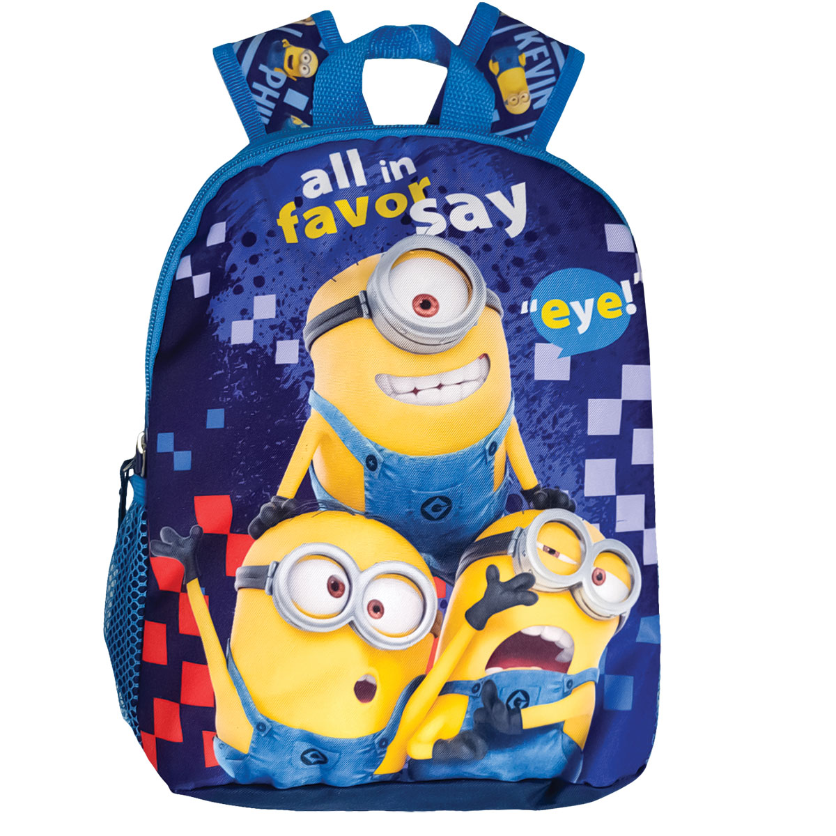 MINIONS-Mochila Junior c/ 2 fechos 24x29x10cm