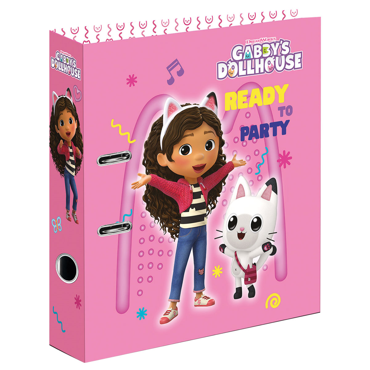 GABBY-FESTA-Dossier A4 cartão lombada larga 2 argolas