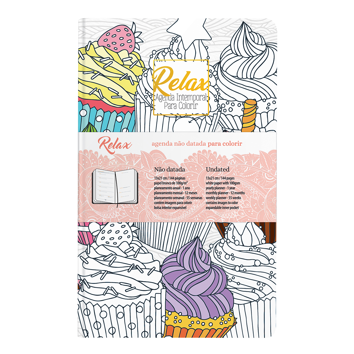 ZEN-Agenda Intemporal (13x21cm-P10) Papel Branco-Intemporal ZEN-Agenda Intemporal (13x21cm-P10) Papel Branco-Intemporal