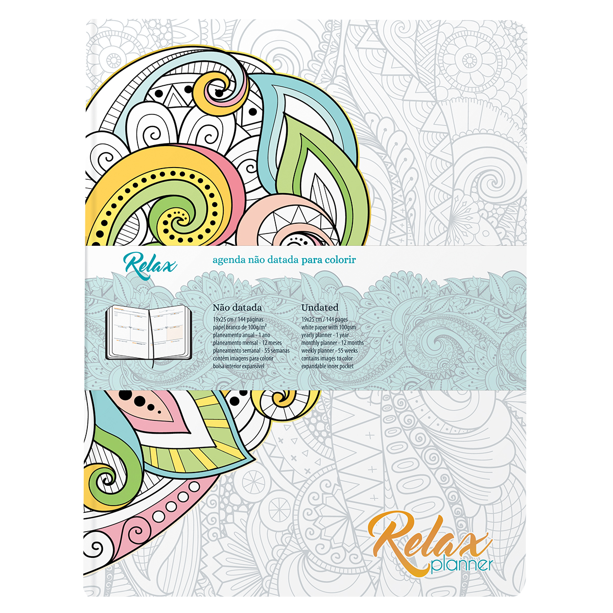 ZEN-Agenda Semanal A4 (19x25cm-P04) Papel Branco-Intemporal ZEN-Agenda Semanal A4 (19x25cm-P04) Papel Branco-Intemporal