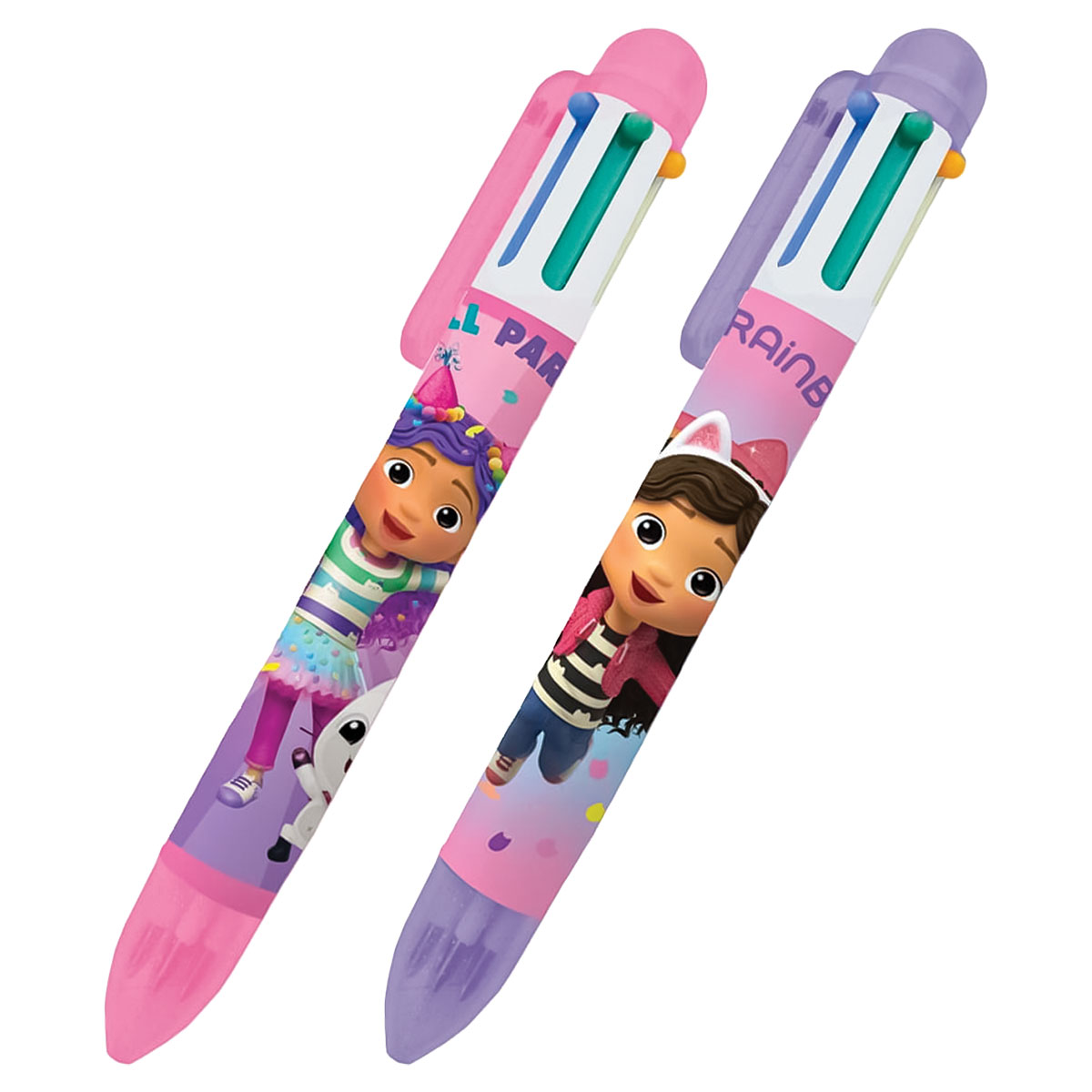 GABBY-Esferográfica com 6 cores em Expositor