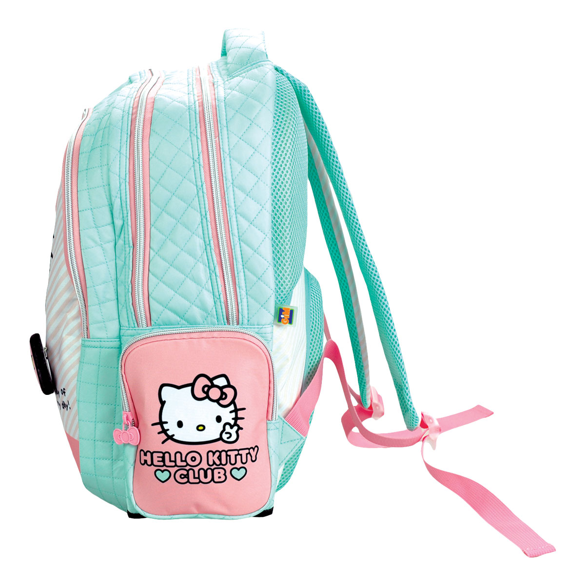 HELLO KITTY-PASTEL-Mochila Grande c/ 3 fechos 35x46x20cm