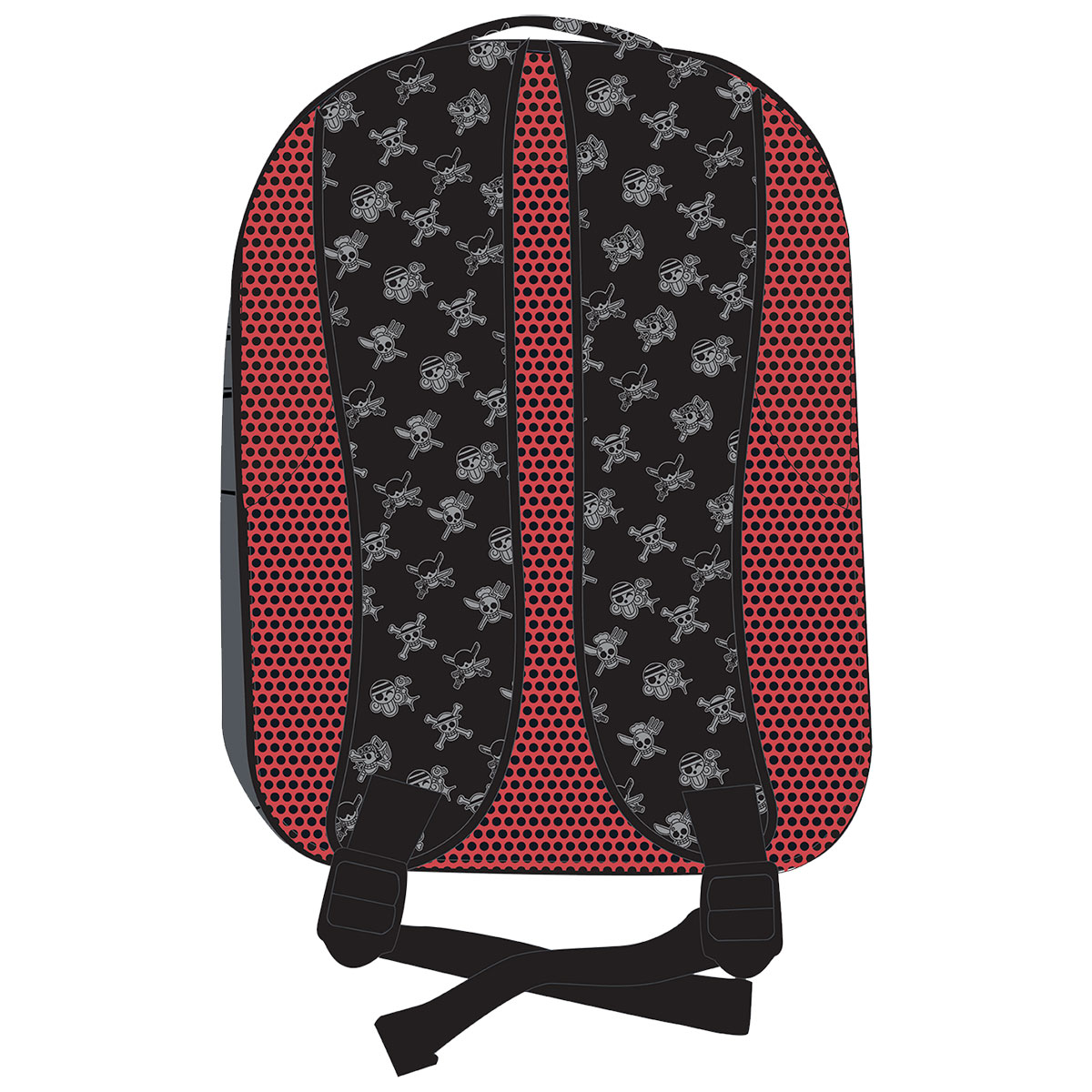 ONE-PIECE-CREW-Mochila Grande c/ 3 fechos 35x46x20cm ONE-PIECE-CREW-Mochila Grande c/ 3 fechos 35x46x20cm