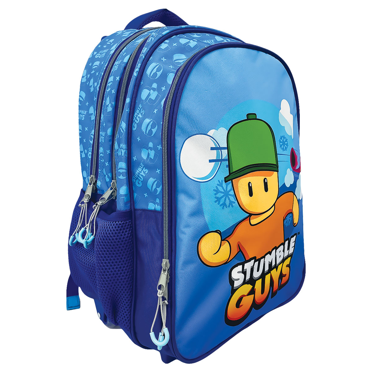 STUMBLE GUYS-Mochila Grande c/ 3 fechos 35x46x20cm