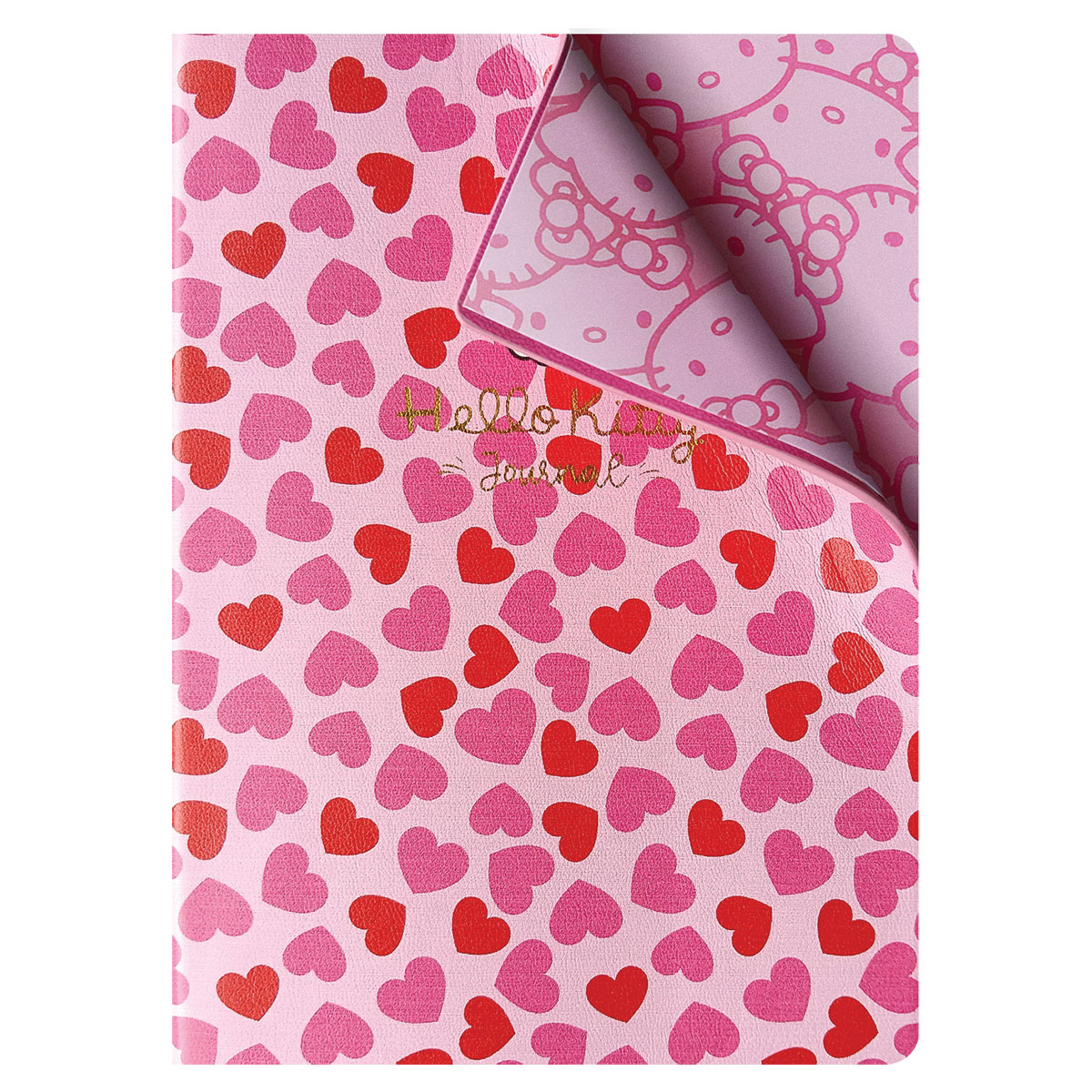 HKITTY-Caderno Notas 13x18cm Capa Flex Linhas 160pg-Coração