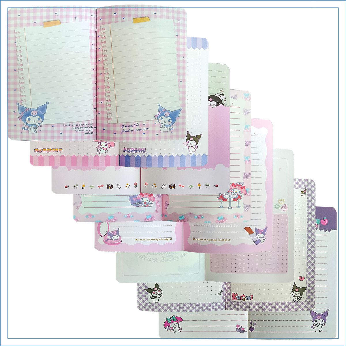 KUROMI-Caderno Notas Squishy A6 Linhas 192pg 100g-Melody