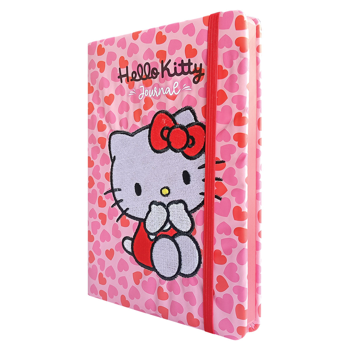 HKITTY-Caderno Notas A5 Capa Bordada Linhas 192pg 100gr
