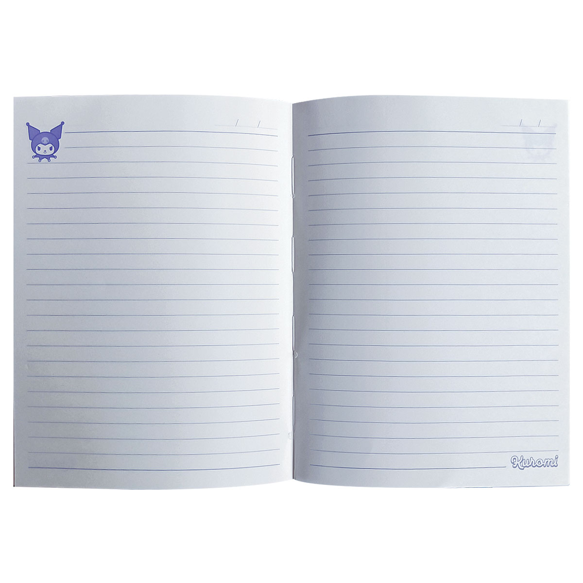 KUROMI-Caderno Notas A5 Capa Bordada Linhas 192pg 100gr