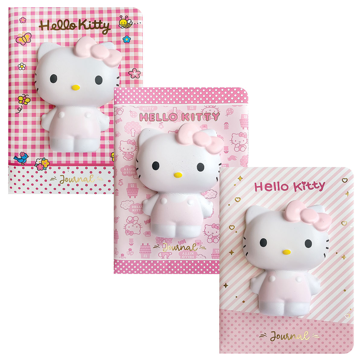 HKITTY-Expositor c/ 12 Cadernos Squishy A6 Linhas 192pg 100g