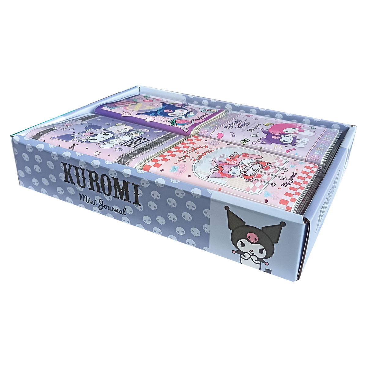 KUROMI-Expositor com 16 Cadernos A6 Linhas 128pg 80gr