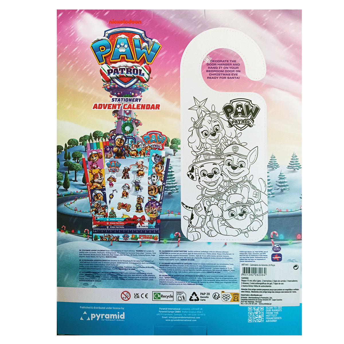 PAW PATROL-Calendário do Advento-24 Peças-Stan