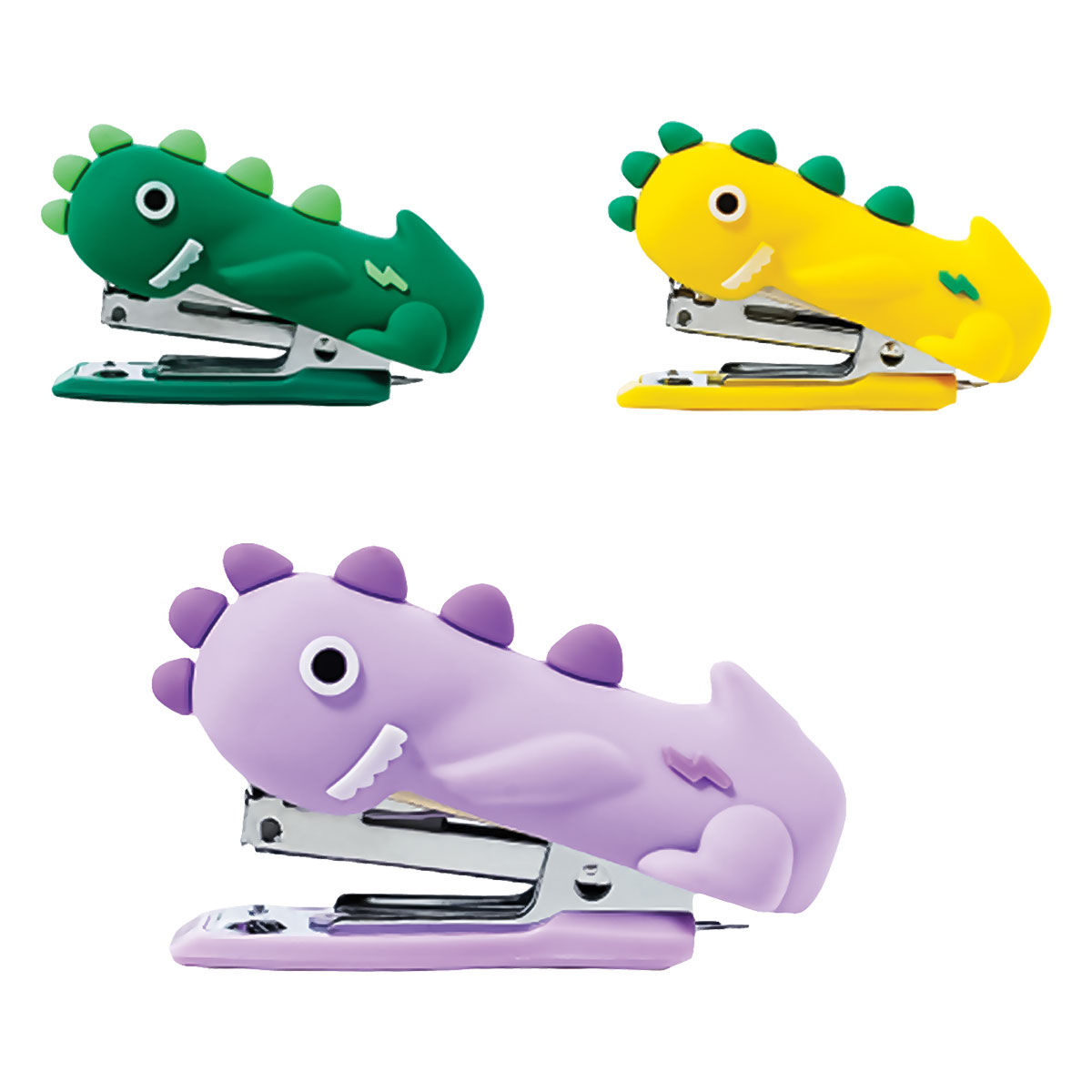 CUTE CT-Agrafador Mini(12 fls)-Tamanho 10-Caixa-Dinossauro