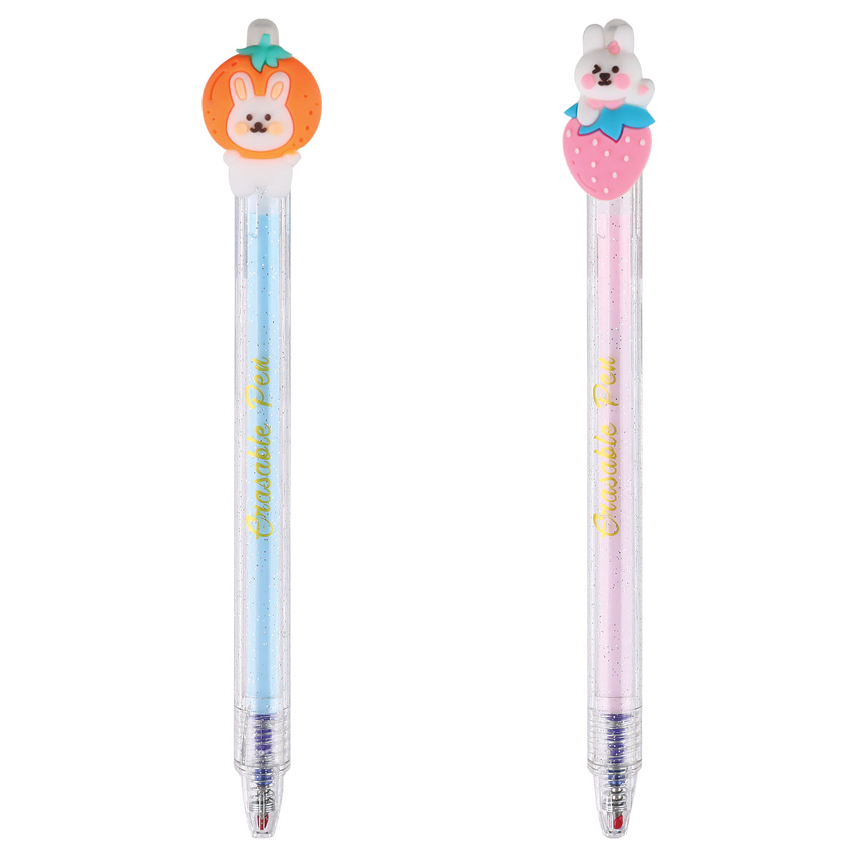 CUTE CT-Esferográfica Gel Apagável-Azul-Coelhos