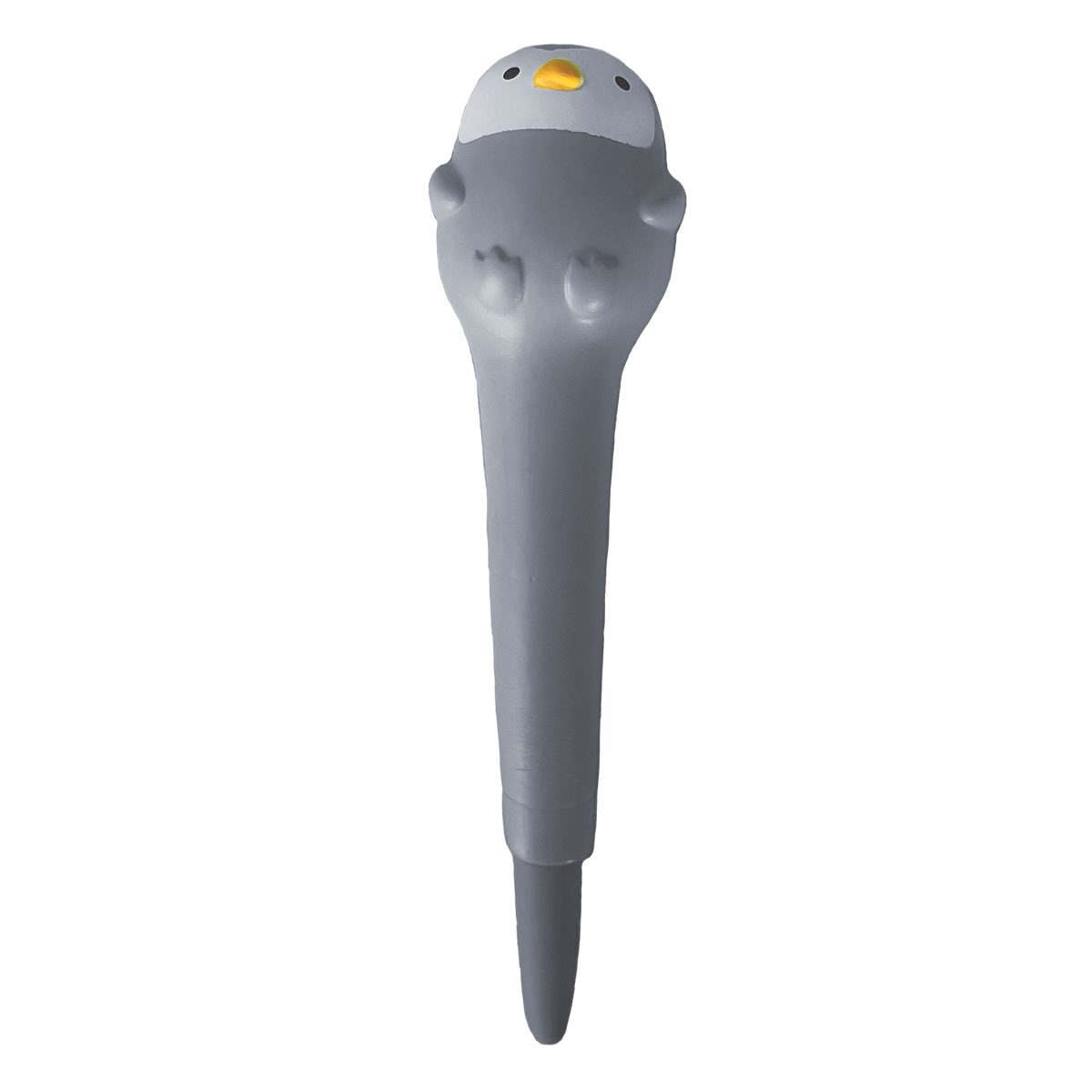 CUTE CT-Esferográfica Gel Squishy-Preta-Pinguim
