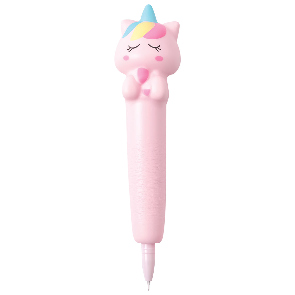 CUTE CT-Esferográfica Gel Squishy-Preta-Unicórnio
