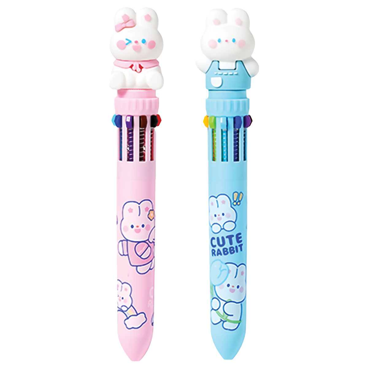 CUTE COLLECTION-Esferográfica com 10 cores-Coelho