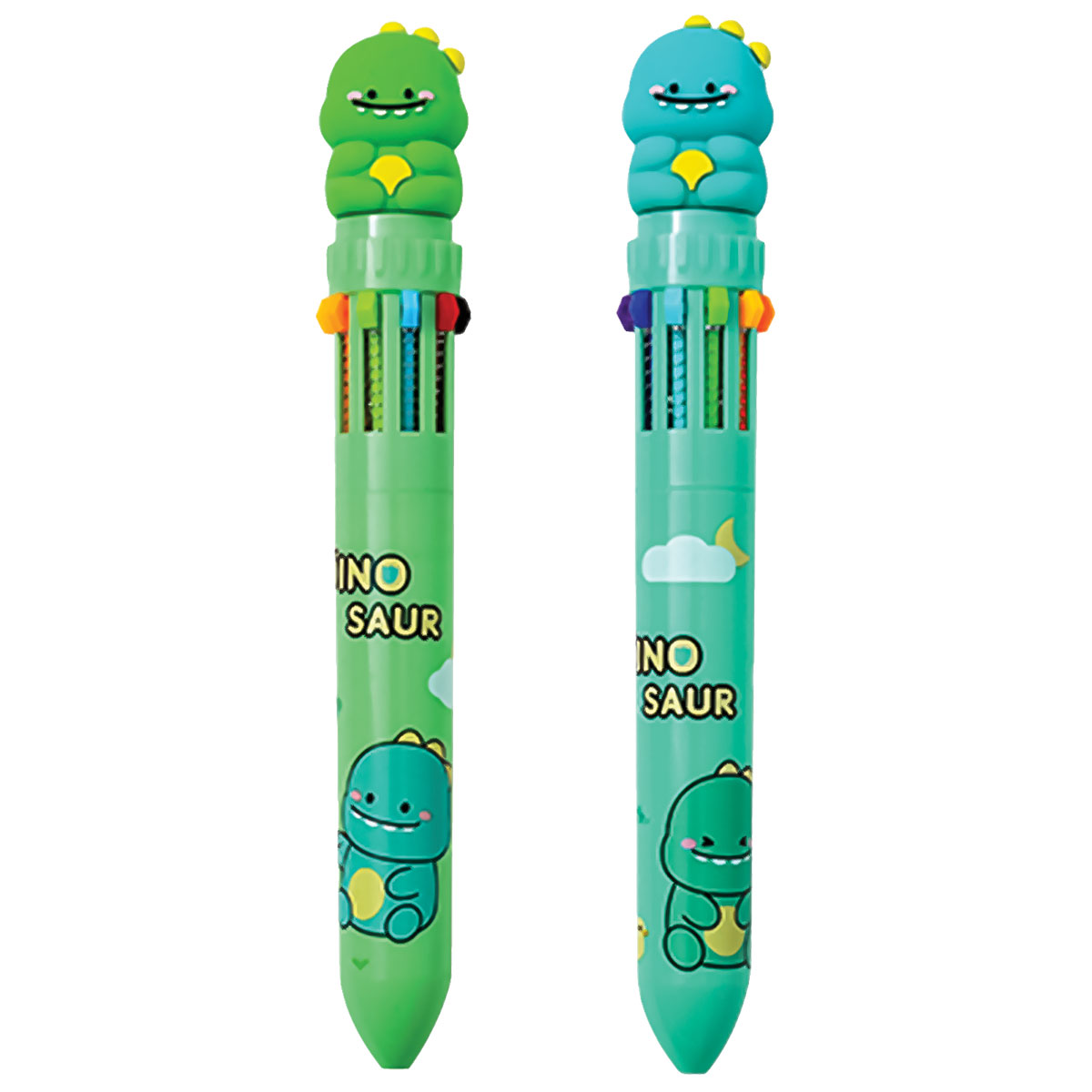 CUTE COLLECTION-Esferográfica com 10 cores-Dinossauro