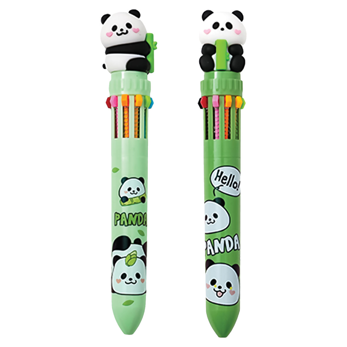 CUTE COLLECTION-Esferográfica com 10 cores-Panda