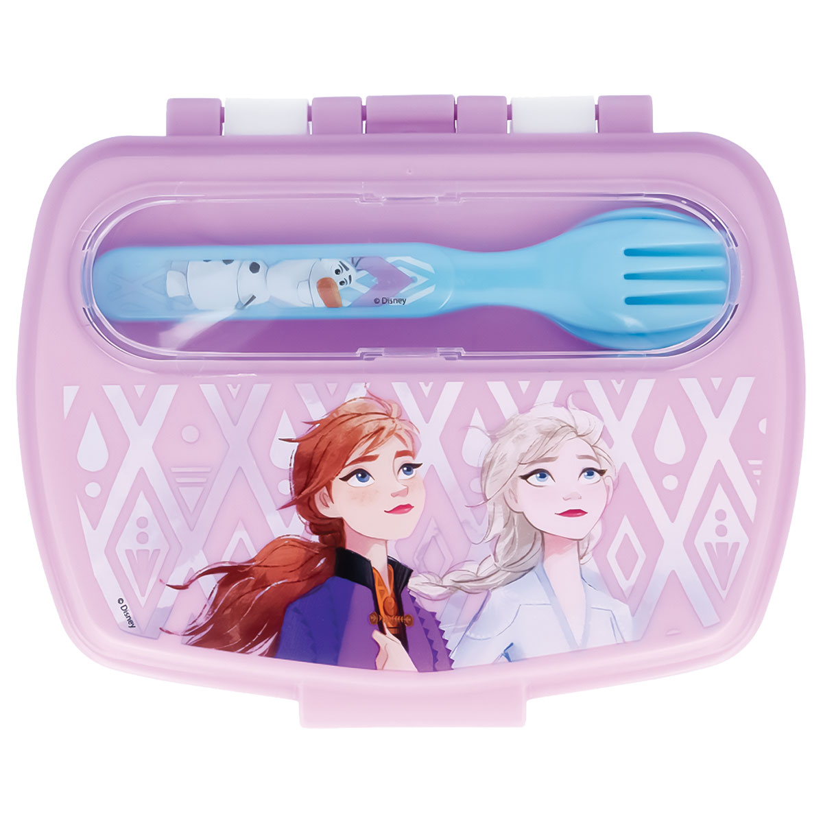 FROZEN 2-Caixa para Lanche + Garfo+Colher