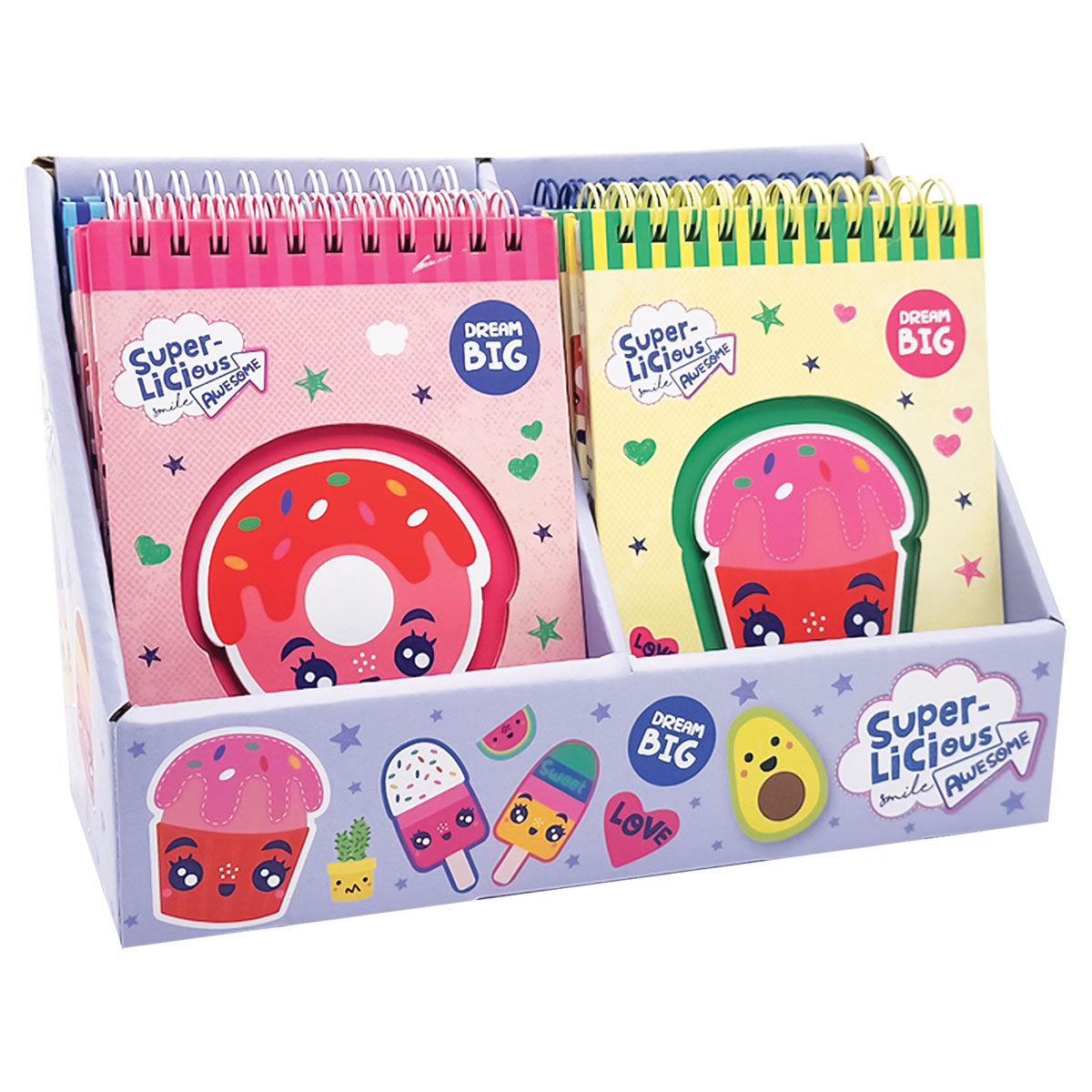 GEN-Mini Bloco de Notas A6  com Espiral-40 folhas