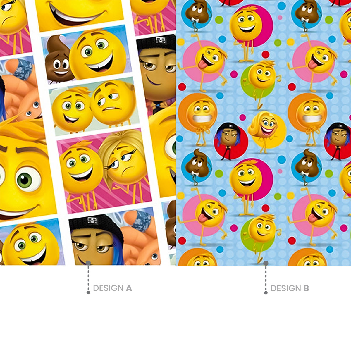 EMOJI-60 Rolos Papel embrulho - Papel Normal - 200x70cm EMOJI-60 Rolos Papel embrulho - Papel Normal - 200x70cm