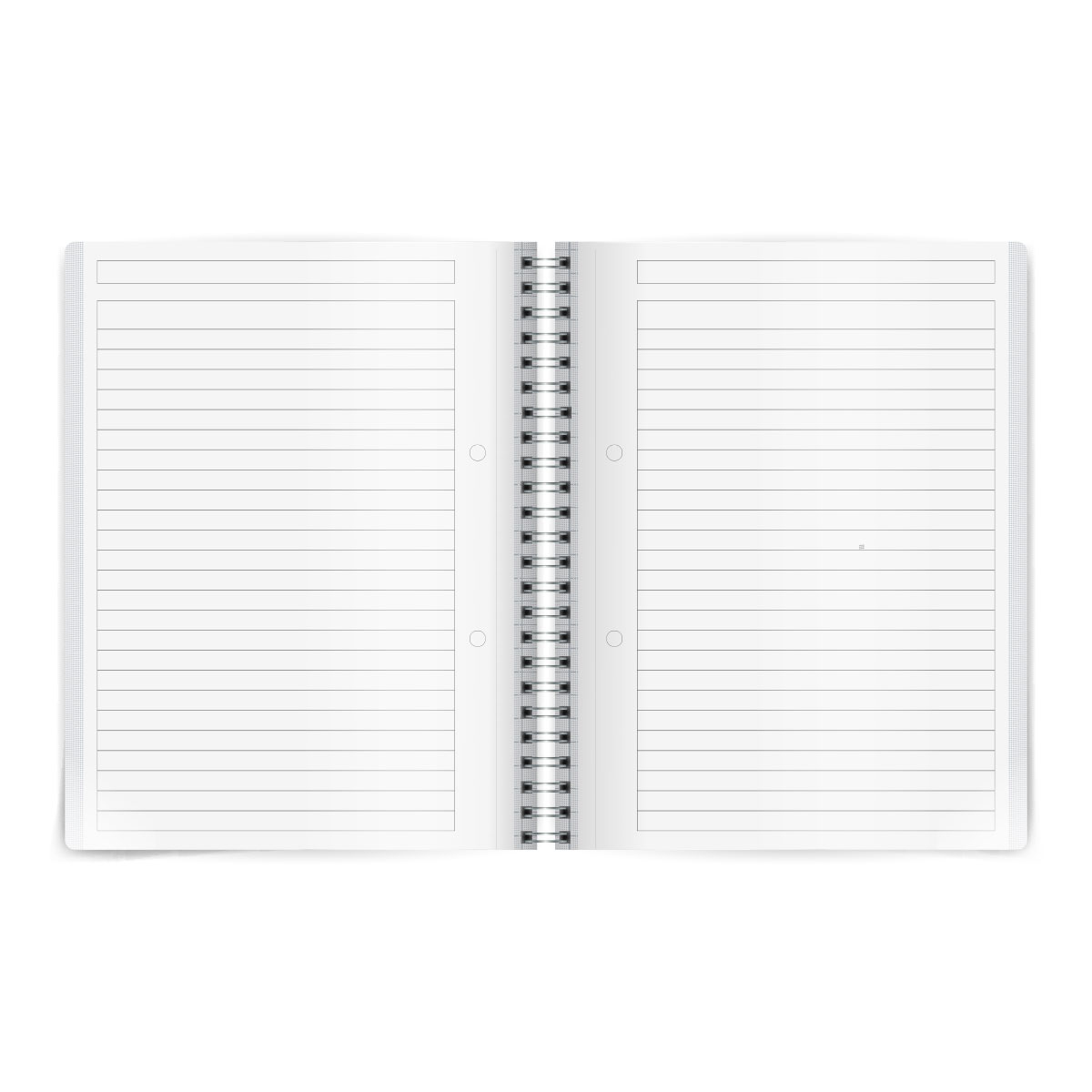 Mitos-Caderno A5 PP linhas espiral 120 folhas 70gr