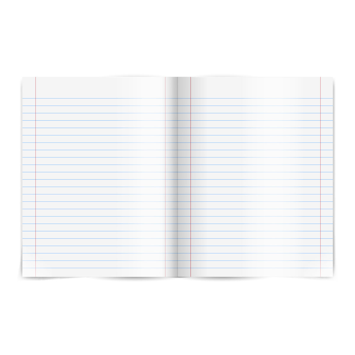 MITOS-Caderno A5 agrafado linhas 48f 80g capa PP cor