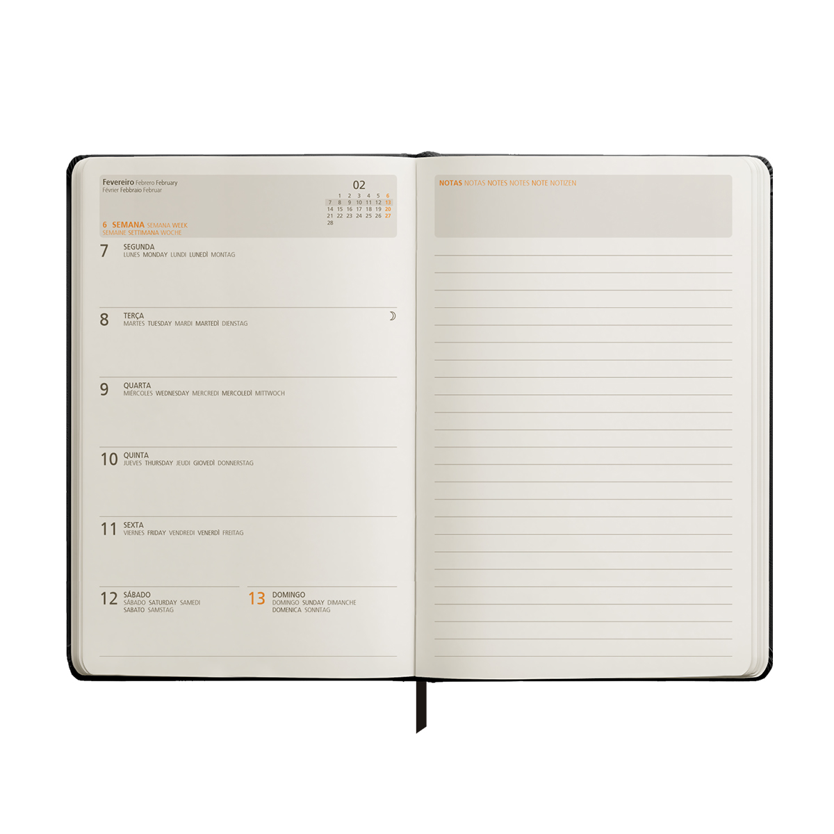 MITOS-Agenda Bolso (9x14cm-P07) papel marfim MITOS-Agenda Bolso (9x14cm-P07) papel marfim