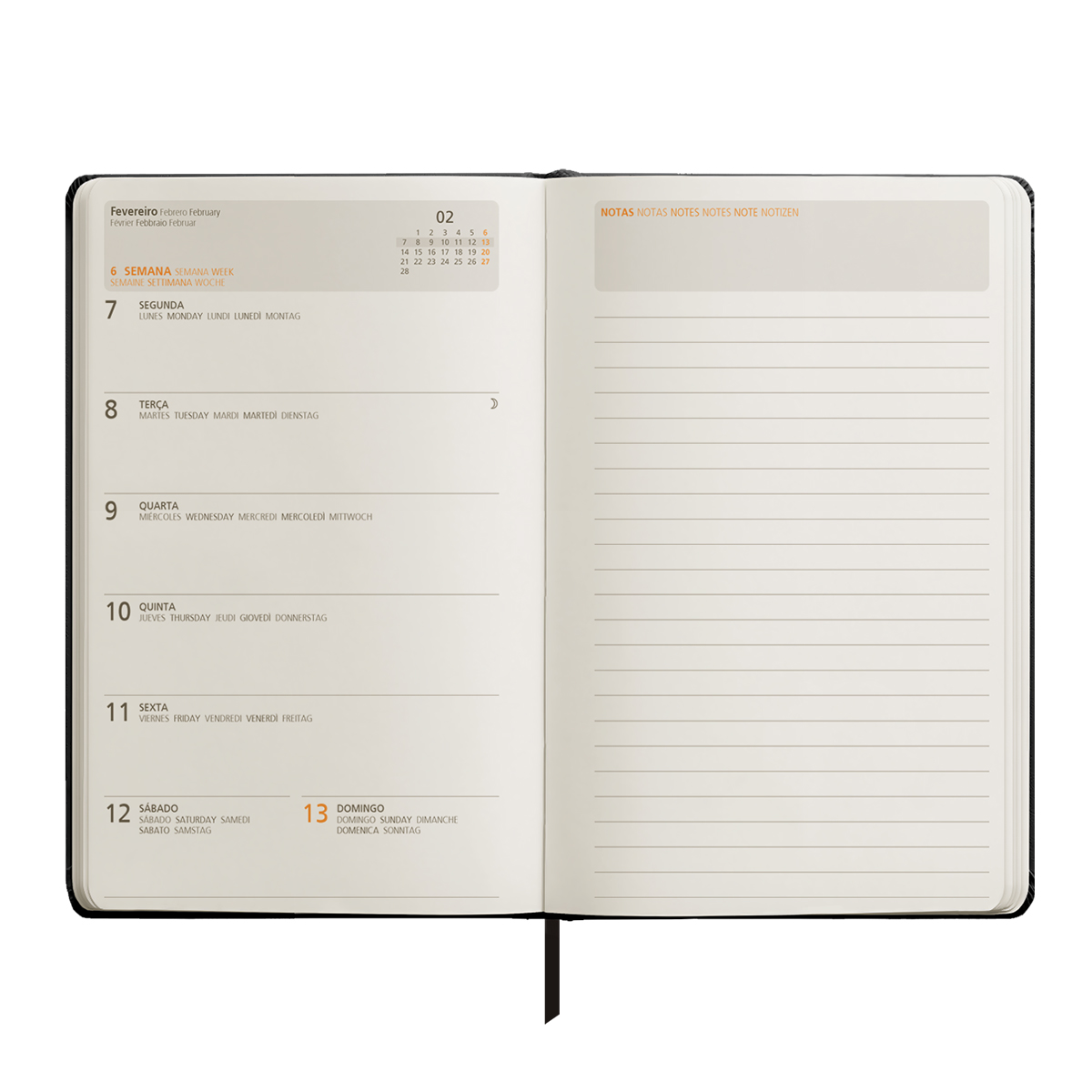 MITOS HORIZON C-Agenda Semanal (13x21cm-P17) papel marfim