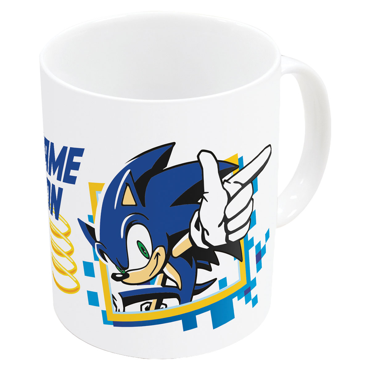 SONIC-GAME ON-Caneca Cerâmica 11oz/325ml Caixa Presente
