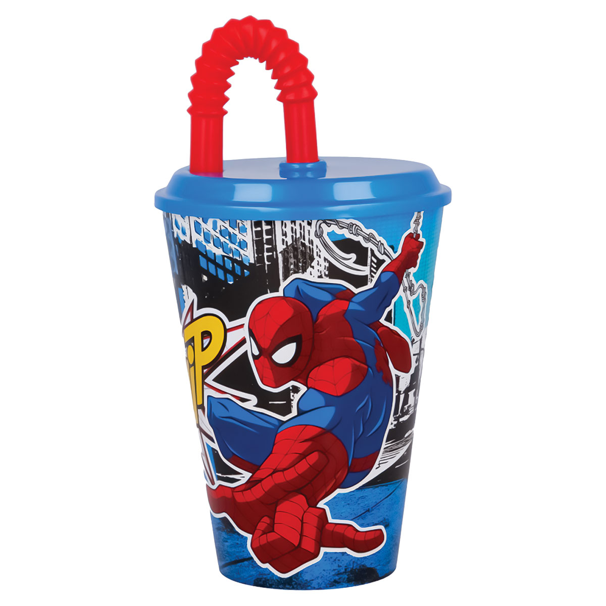 SPIDER-MAN-Copo Reutilizável PP com Palhinha 430ml