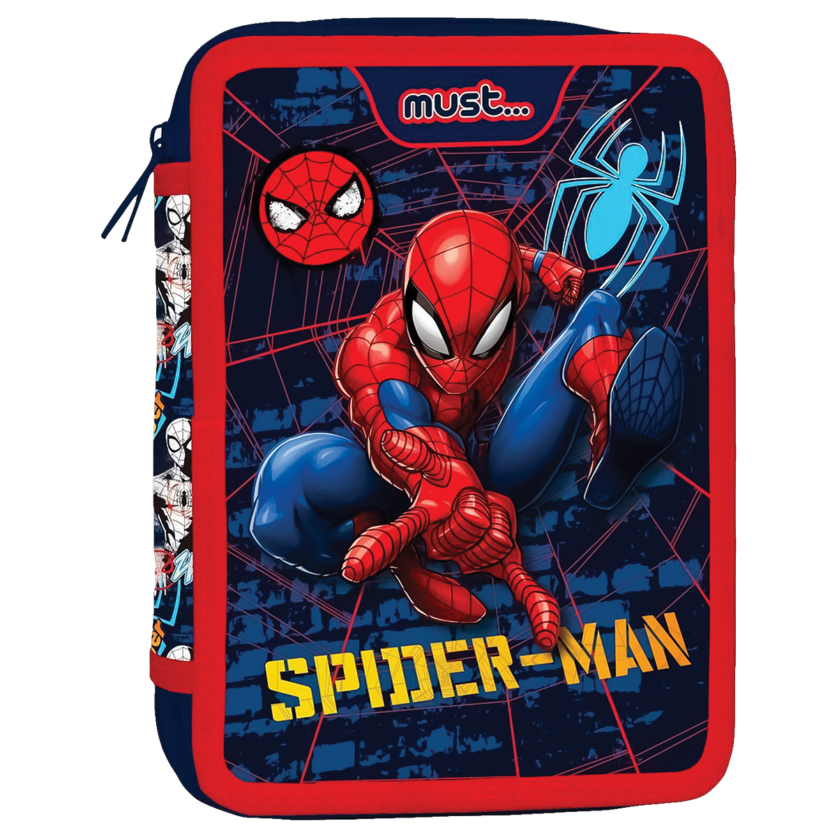 SPIDER-MAN-SLINGER-Estojo c/ 2 compartimentos 15x21x5cm