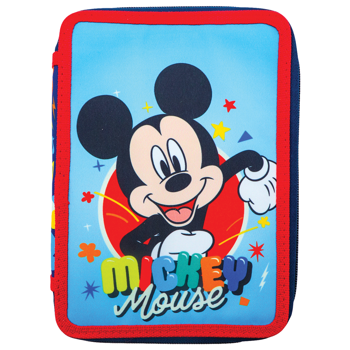 MICKEY-SPARKLE-Estojo c/ 2 compartimentos 15x21x5cm