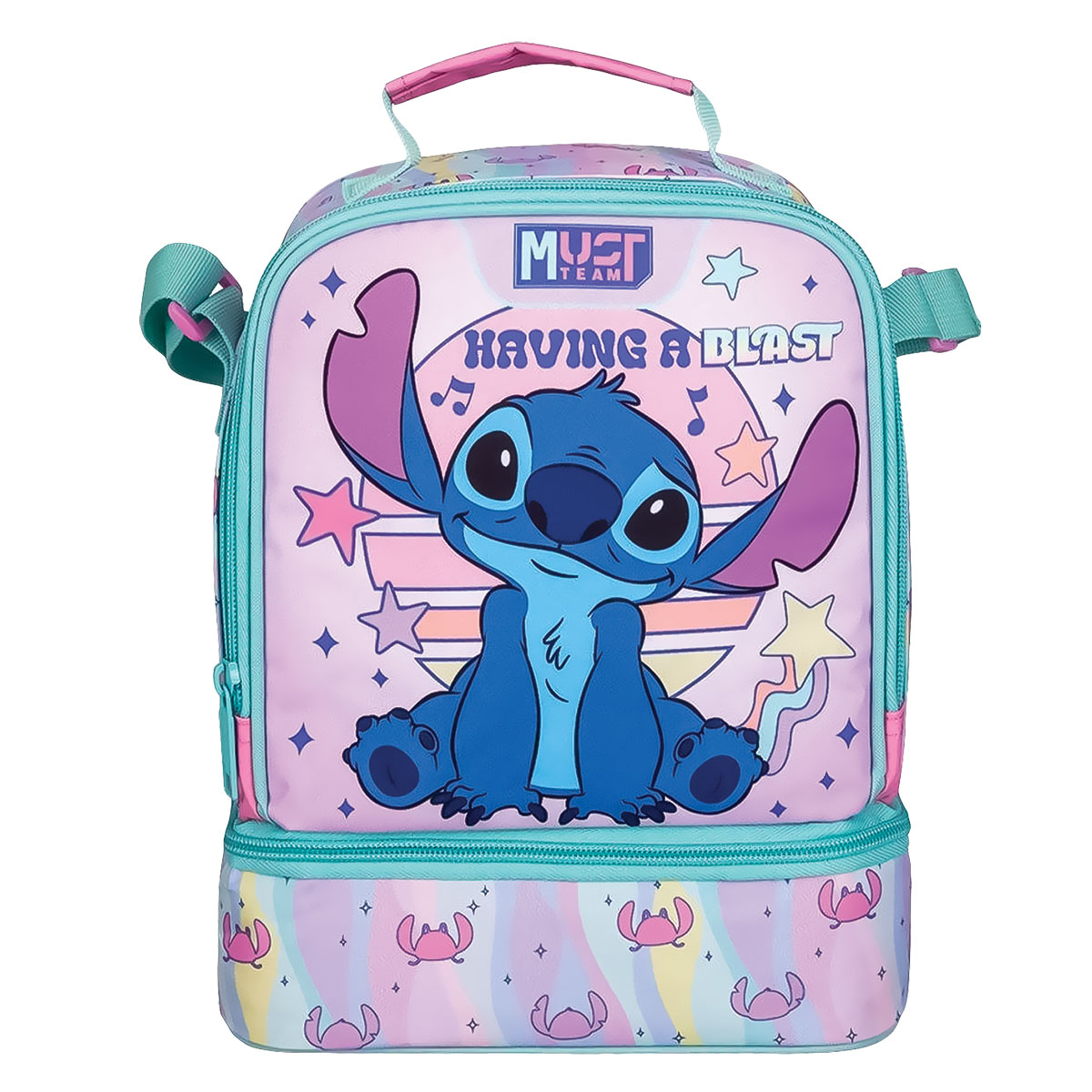 STITCH-Saco de Lanche c/ 2 Compartimentos 28x22x16cm