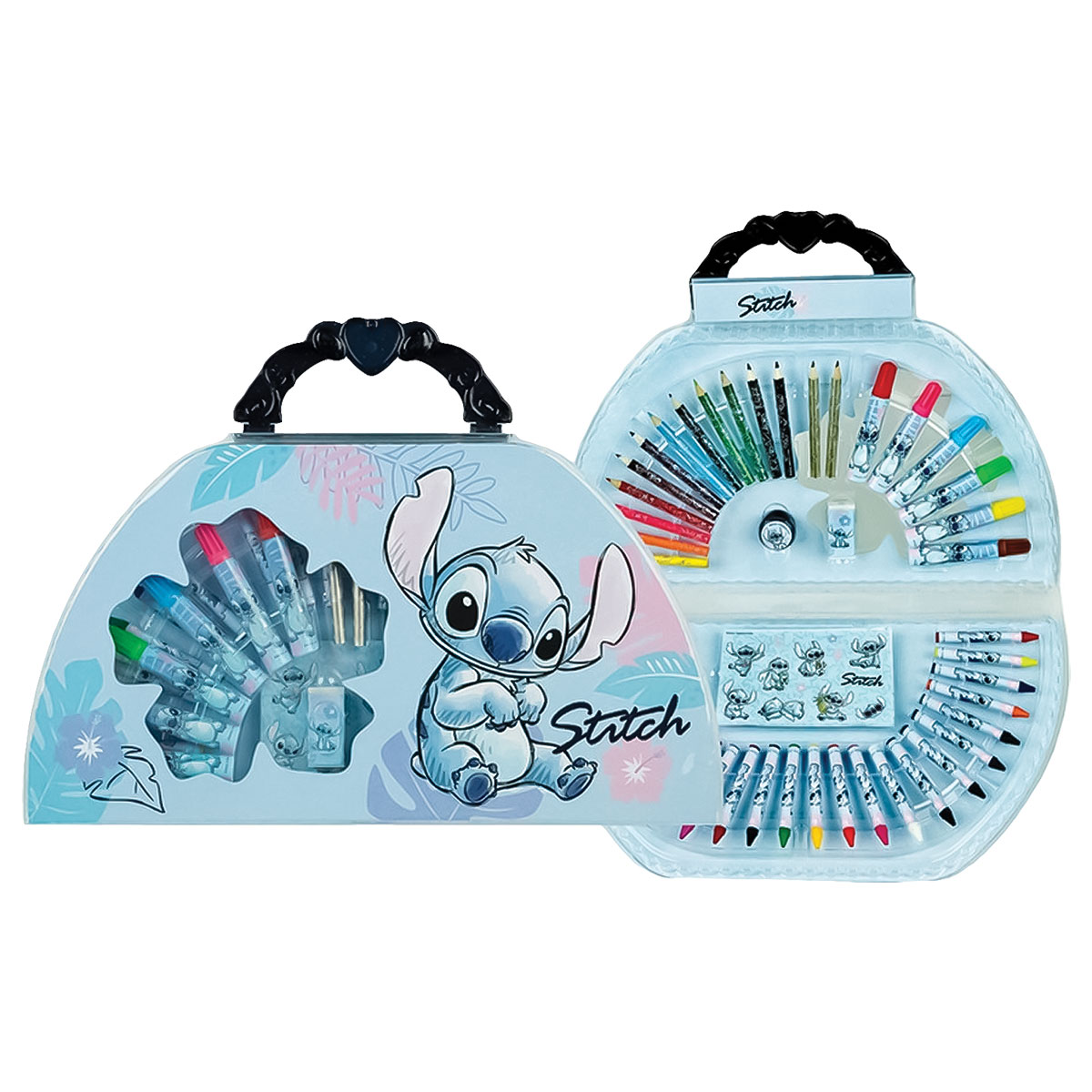 STITCH-Set p/Colorir Blister Meia Lua-50 Peças