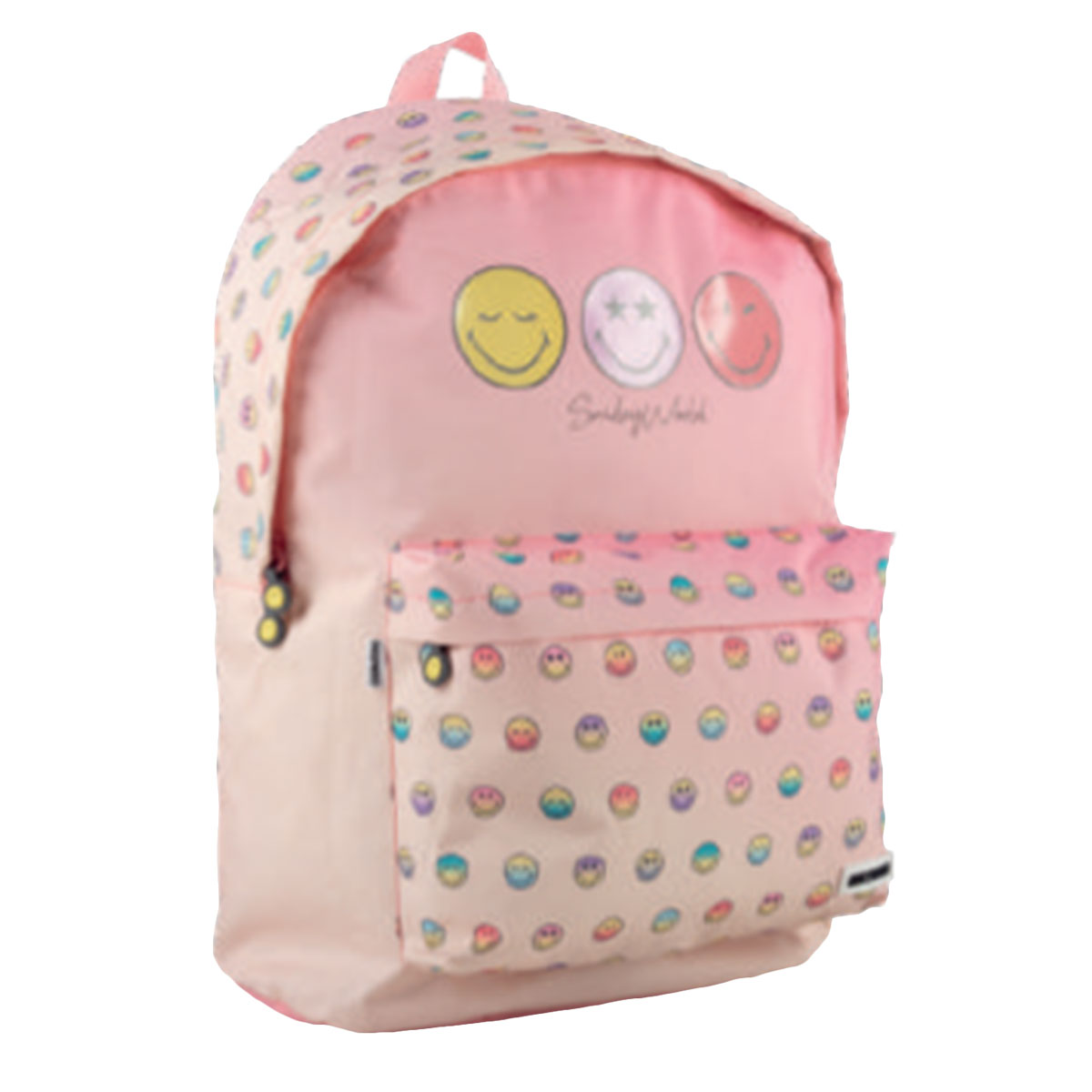 SMILEY-DREAMS-Mochila c/ bolso frontal 32x42x14cm