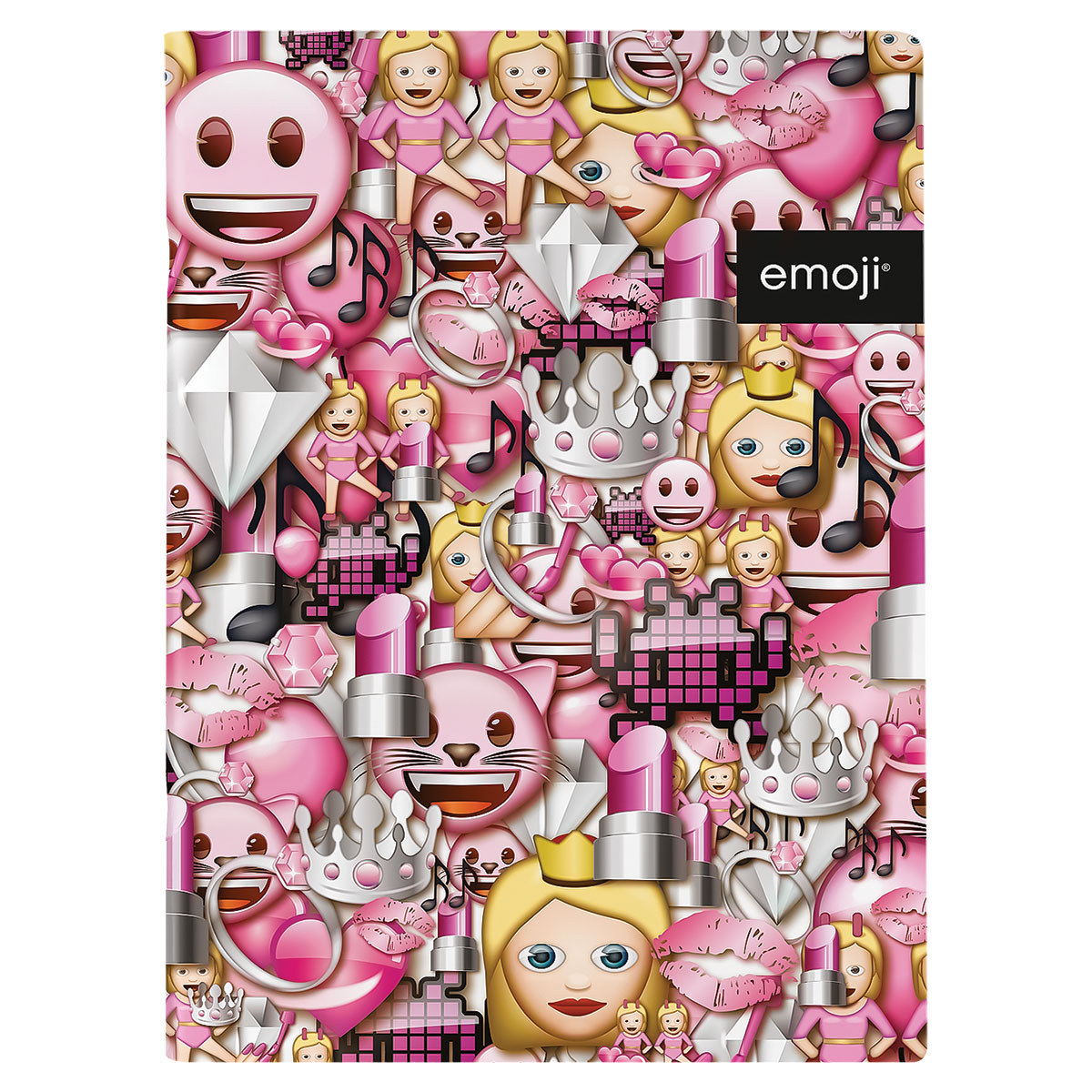 Emoji Girl-Caderno A4 agrafado linhas 48fls 80gr