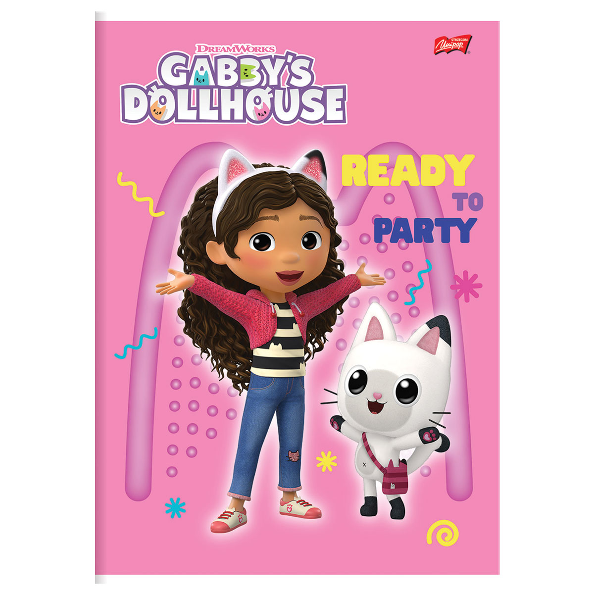 GABBY-FESTA-Caderno A4 agrafado linhas 80 fls