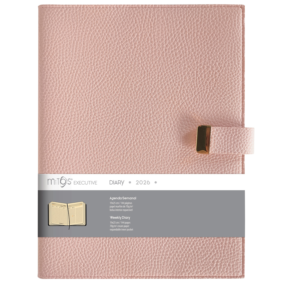 MITOS EXECUTIVE-Agenda Semanal A4 (19x25cm-P25) papel marfim