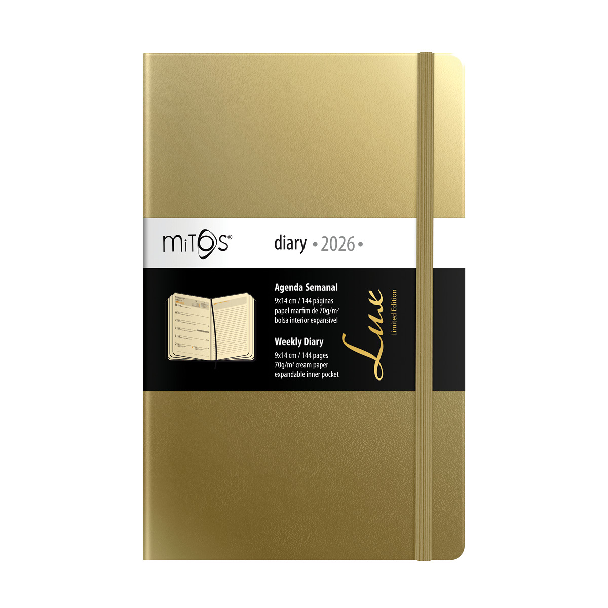 MITOS-Agenda Bolso (9x14cm-P07) papel marfim