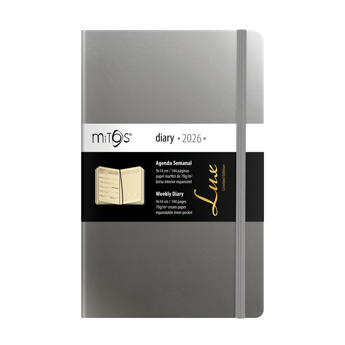 MITOS-Agenda Bolso (9x14cm-P07) papel marfim