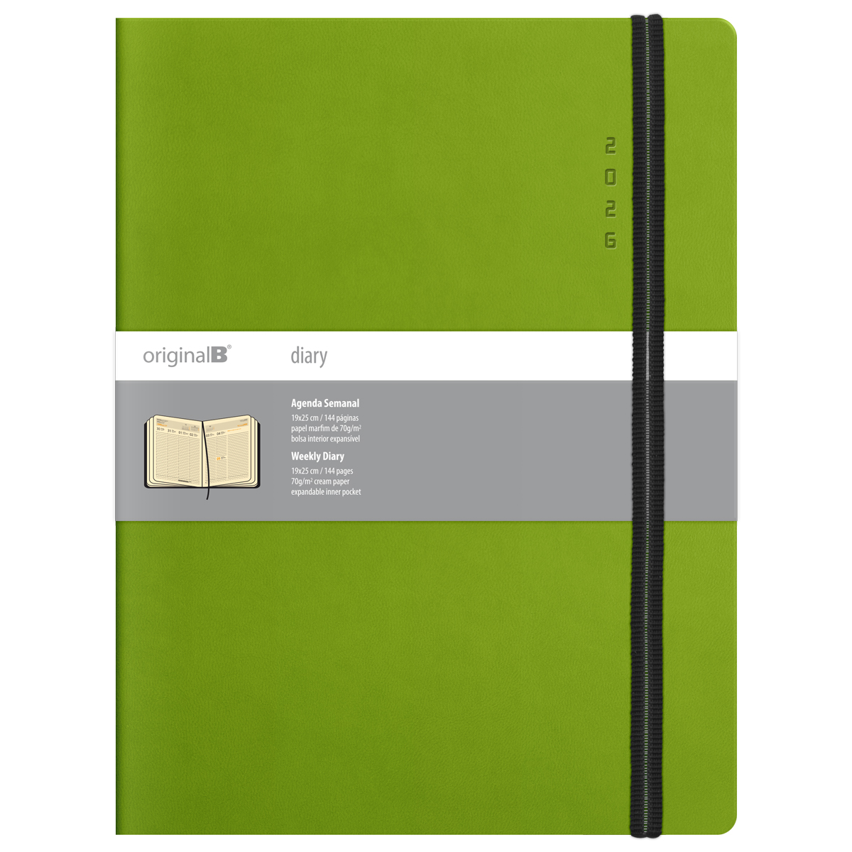 ORIGINALB-Agenda Semanal A4 (19x25cm-P25) papel marfim