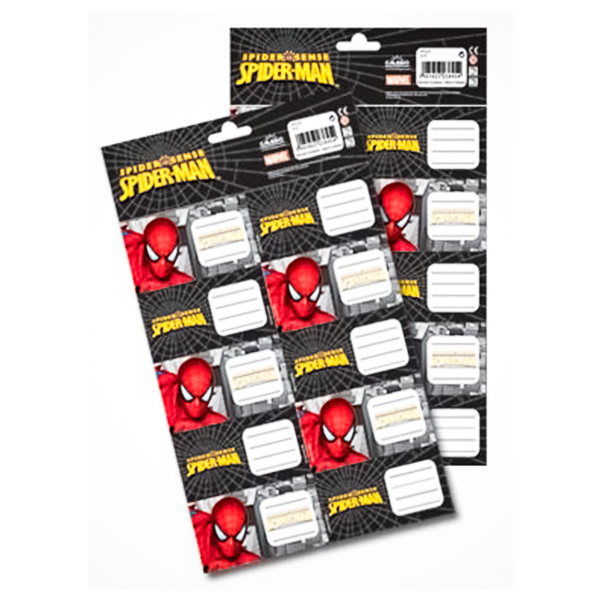 Spiderman-20 Etiquetas escolares (2Folhas A5)