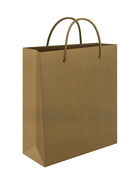 MITOS-Saco Prenda Cor Kraft-90/120g 22x31x10cm-Castanho-M